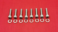 1984 & UP HARLEY LIFTER BLOCK POLISHED STAINLESS STEEL ALLEN BOLTS KIT SET