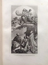 F. Rosaspina Beata Vergine In Gloria Santi Petronio Alo' Aquaforte 1830 Bologna