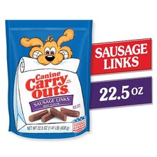 Sausage Links Beef Flavor Dog Treats, 22.5oz Bag