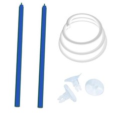 Aquarium Air Stone Bar Bubbler, 2 Pack Bubbler Stone with 15.78 Inch AS019-16