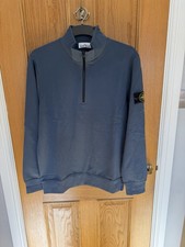 Stone Island Sweatshirt 1/4 Zip Blue Men’s Size XL