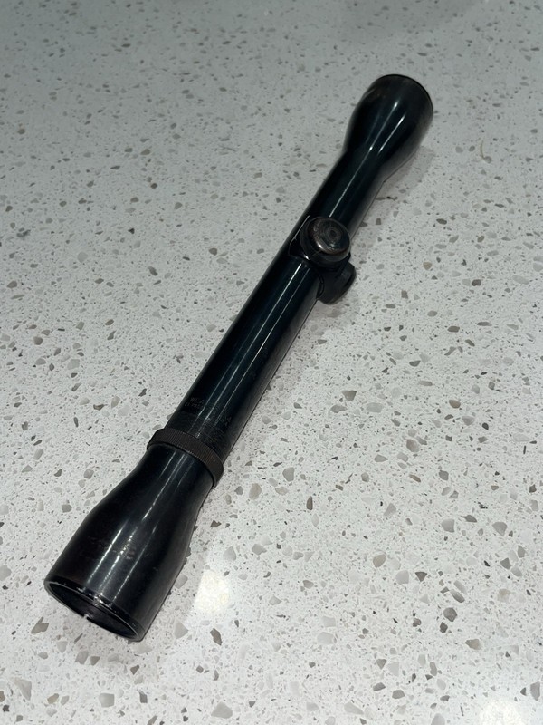 Vintage Weaver K4 60B Rifle Hunting Scope 4x 60mm Objective Black MPN K4 60