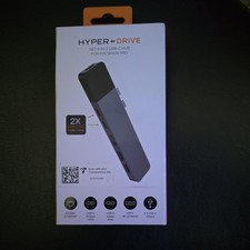 Hyper Drive USB C Hub 6-in-2 Multiport Adapter for MacBook Pro