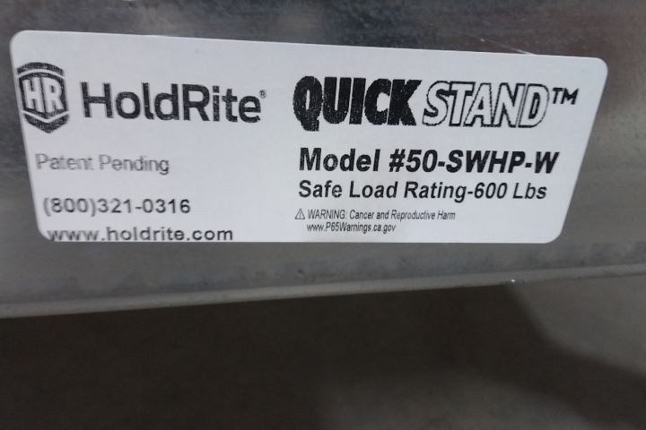HoldRite Quick Stand 50-SWHP-W 50 Gal Wall Mounted Water Heater Platform