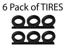 O scale TIRES 6 pack come painted and layout ready