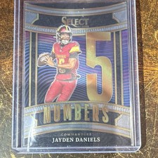 Panini 2025 Select Numbers Jayden Daniels #22 Washington Commanders NFL