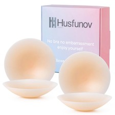 Ultra-thin Nipple Covers for Women - 2 Pairs Sticky Silicone - M fits A-C cups