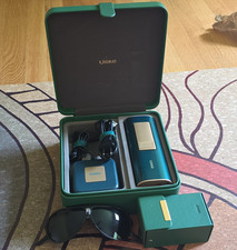 Ulike IPL Hair Removal Device Kit Green/Gold w/ Case  Sunglasses