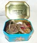1.5 Lb Vintage Costume Jewelry LOT BRACELETS NECKLACES PENDANTS Sum SIGNED w TIN