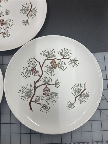 Juego de 3 platos de cena Stetson Misty Pine de 9,5 pulgadas de diámetro sin astillas ni grietas de colección - Imagen 2 de 5