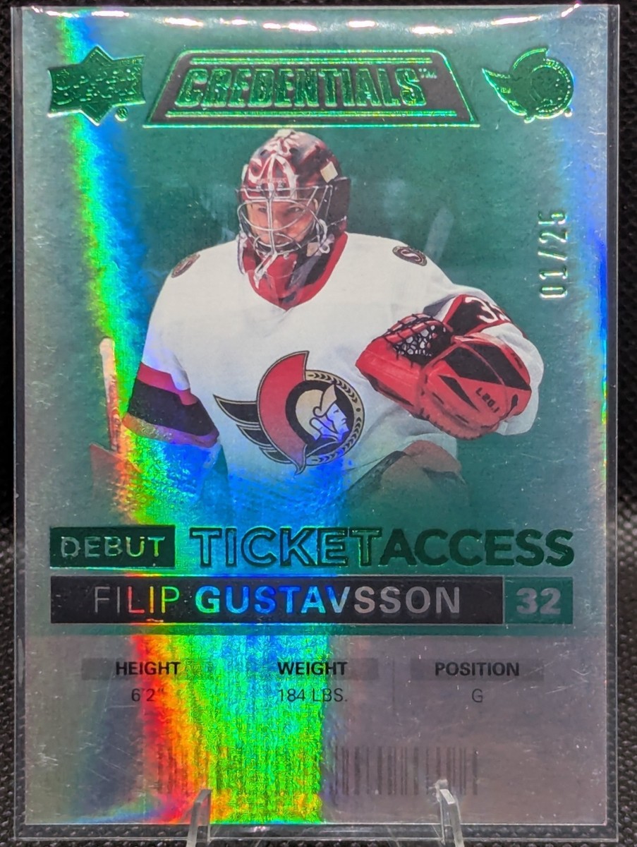 2021-22 Upper Deck Credentials Debut Ticket Access Filip