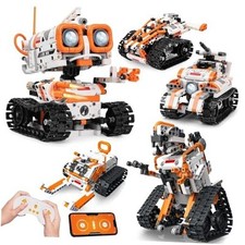 STEM Robotics Kit for Kids Ages 8-12 8-14 , 5-in-1 Remote/APP Control Coding