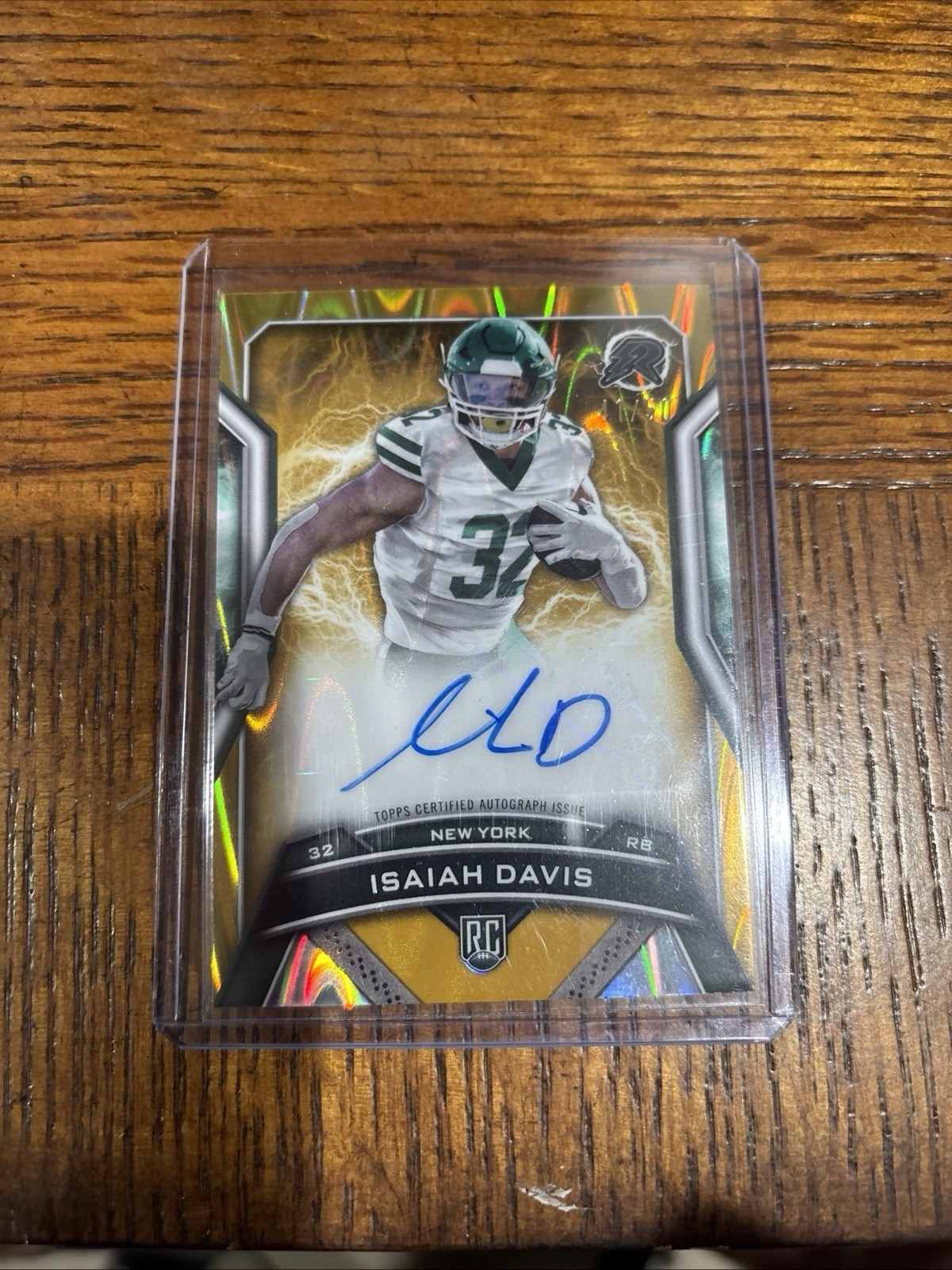 Isaiah Davis Topps Resurgence Resurgence Rookie Signatures #RRSID Power Surge Gold