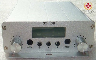 86MHz-108MHz FM Broadcast Transmitter PLL Fm Radio Antenna Power ST-15B 15W