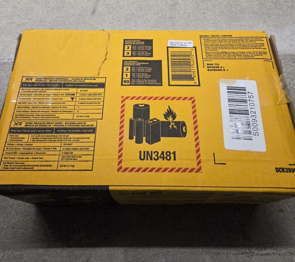 High-Performance 20V MAX Hammer Drill & Impact Driver Kit with Charger  Included - Image 3 of 3