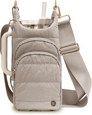 Water Bottle Holder with Strap 30/32 Oz, Crossbody Water Bottle Carrier Bag