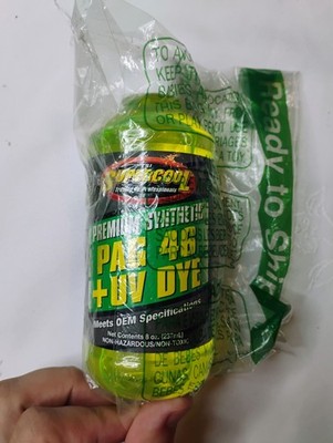 Supercool P46-8D A/C Compressor Pag Lubricant, W/Uv Dye Plastic Bottle 8oz