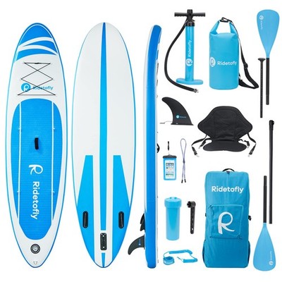 SU01 Stand Up Paddle Board 10.6'x32 x6, Inflatable SUP with 12pcs , Adjustabl...