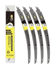 15-Inch Japanese Teeth Reciprocating Saw Blades 4PCS,  Curved Edge 6TPI Pruning 