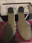 EASY STREET ALIVE AT 5 Womens Silver Heel Tarrah Round Toe Wedge Sandals 7.5 — photo 3