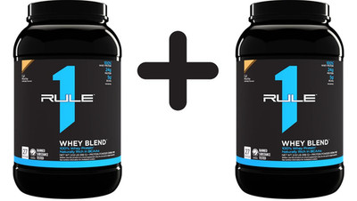 2 x Rule One R1 Whey Blend, Cafe Mocha - 918g (43,55 EUR/kg)