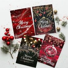 24 Pcs Christmas Greeting Card Assortment with Envelopes Happy Holiday Cards