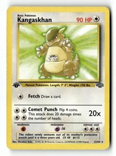 Pokemon Card Kangaskhan (21) 1st Edition LP Jungle 21/64 -