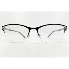 Safilo EMOZIONI EM 4398 146 140 Black Half Rim Eyeglasses Made in Italy