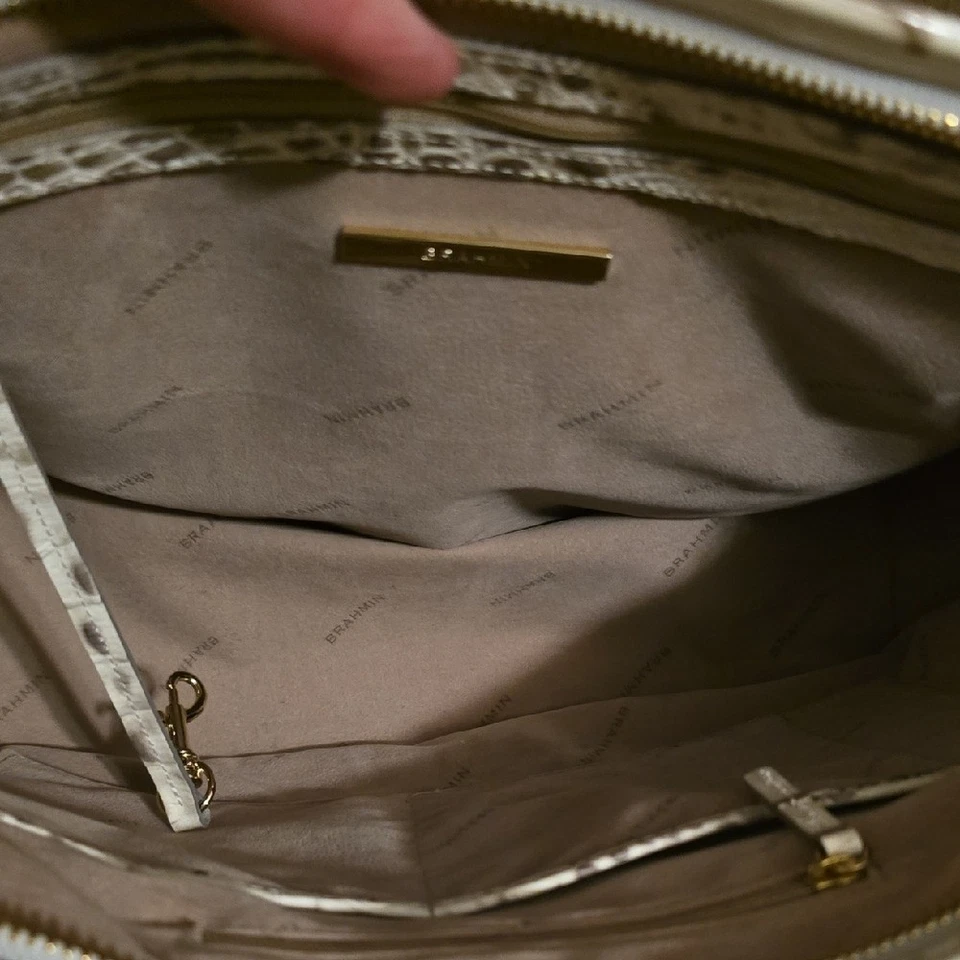 BRAHMIN Medium Asher Gravel Melbourne Handbag Genuine Leather - Image 3 of 4