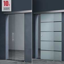 Glasschiebetür komplettset Softclose-Automatik Schiebetür Schwebetür 8mm ESG NEU