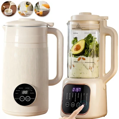 NAFEWIN 8IN1 Nut Milk Maker Machine 50oz Self-Cleaning Multi-Functional Soy Milk Blender