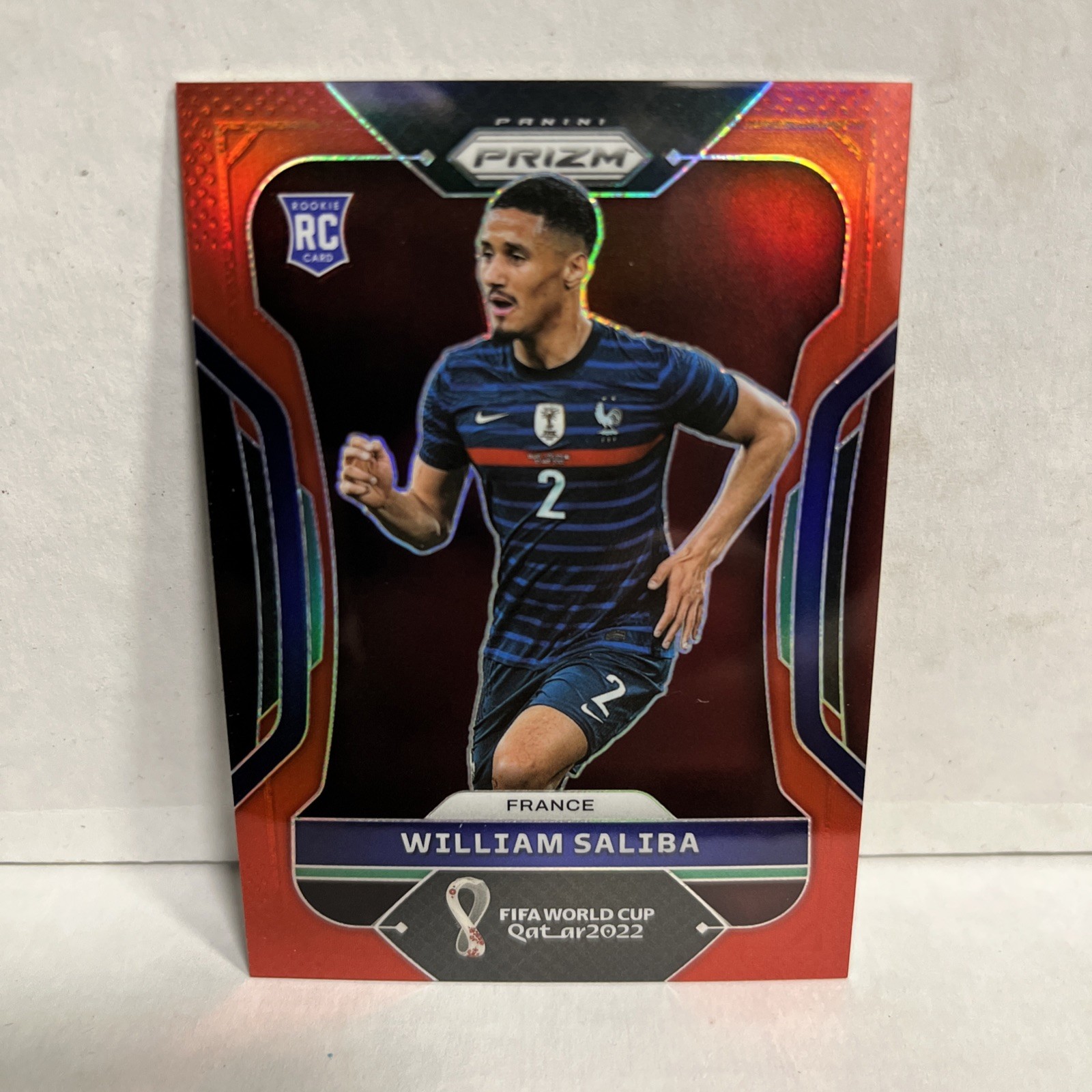 WILLIAM SALIBA - 2022 Panini Prizm World Cup Red Prizm /399 NRMT+ Rookie France