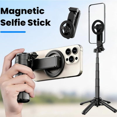 2026 Saker Magnetic Pocket Selfie Stick 4-in-1 with Tripod Stand Wireless Remote