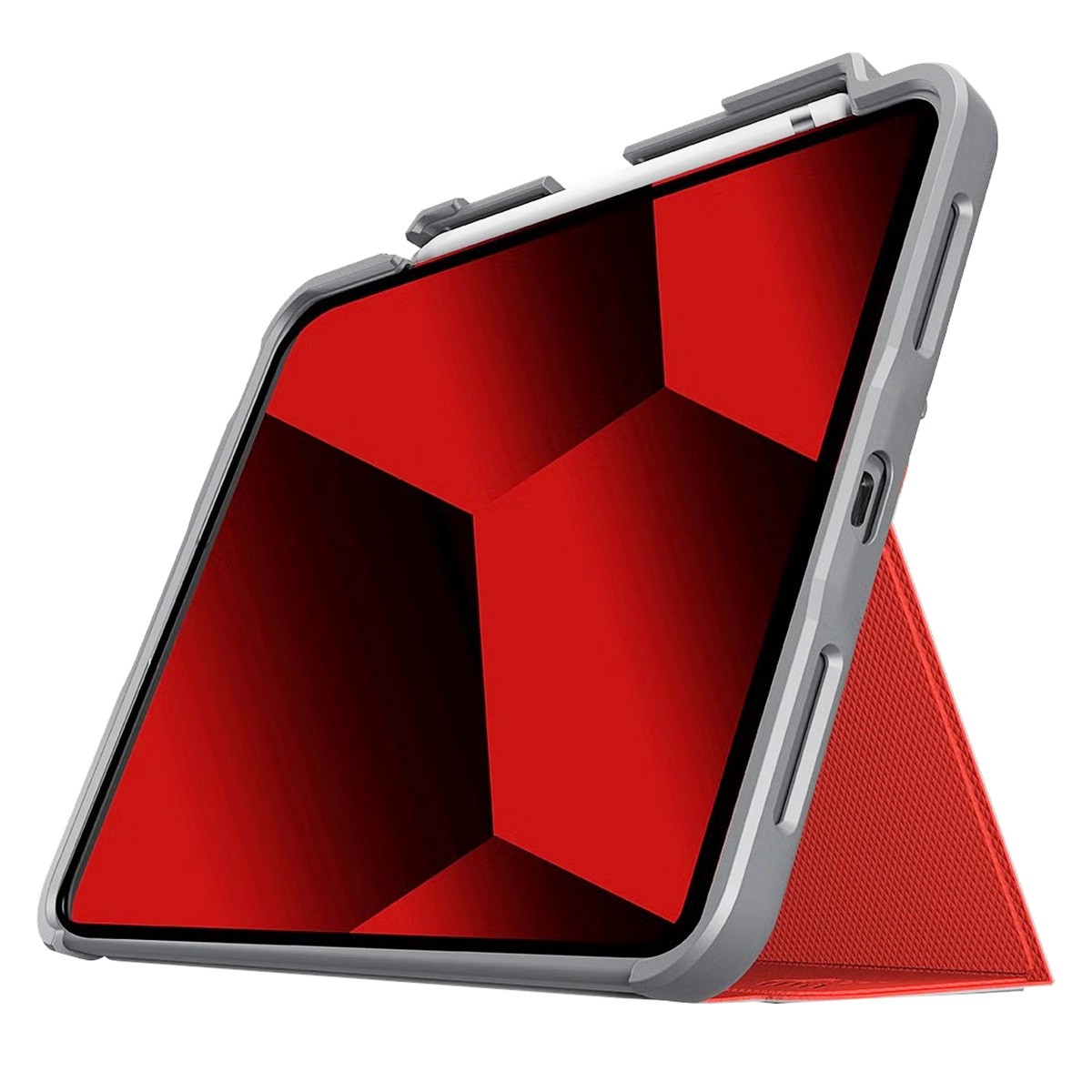 Coque iPad Mini 6 rouge STM Goods Dux Plus pour étudiants et créatifs nomades