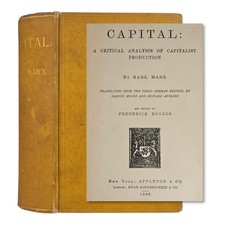 Capital -  1889 - Karl Marx 1st Edition in English (Appleton Issue) Das Kapital