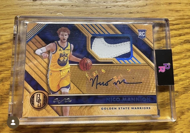 Nico Mannion 2020 One of One GOLD STANDARD Rookie Nike SWOOSH Auto 1/1 Warriors