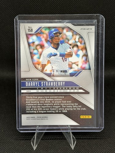2025 Panini Prizm Baseball Darryl Strawberry #159 Blue Prizm  - Bild 2 von 2
