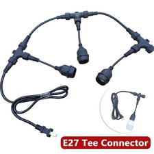 IP68 Outdoor Waterproof Electrical Cable Connector E27 LED Joint Plug Socket