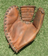 1940's-50's JC Higgins James Vernon First Base Mitt, Vintage, Antique, Senators
