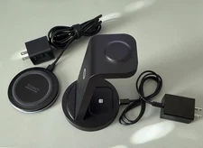 2-PACK-  3 in 1 Charging Station iPhone Wireless Dock Stand + Bonus Yootech Qi