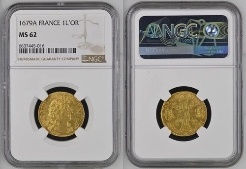 France - Louis XIV - Louis d'or virile 1679 Paris - NGC MS62