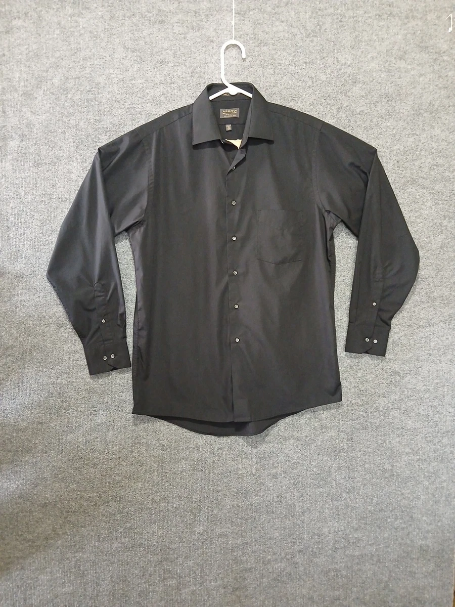 Arrow Classic Solid Long Sleeve Dress Shirts for Men for sale | eBay