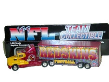 Washington Redskins 1999 Transporter Tractor Trailer Truck Semi Diecast NFL 1:80