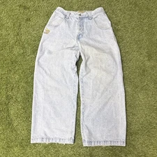 JNCO 179 Smoke Stacks PIPES Jeans Mens 32x30 Blue Wide Leg Baggy Retro