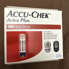 100 Accu-Chek Aviva Plus Diabetic Test Strips New Box Exp 4/30/2027 Mint 3