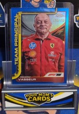 2025 Topps Chrome Formula 1 F1 Fred Vasseur Blue Refractor 50/150 Ferrari #193