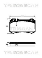 Bremsbelagsatz Scheibenbremse Triscan 8110 23039 FüR Mercedes Sl R230 Klasse Clk