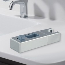Adjustable Chrome Shower Rail Head Slider Bar Holder Easy Installation