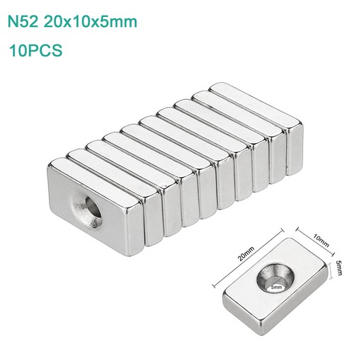 Super Strong Neodymium Magnet Rare Earth Round Hole Cuboid Holder Hook Fishing - Picture 20 of 36