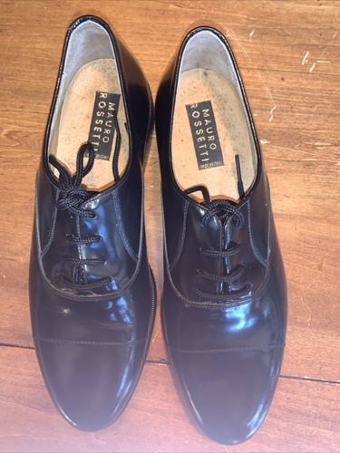 Oxford Mauro Rossetti Hecho a Mano Negro Puntera 9.5 M - Imagen 8 de 10